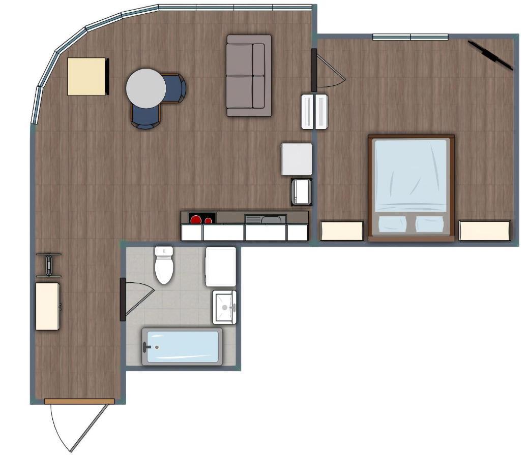 Gagarin Plaza Design Apartment Odessa Eksteriør billede